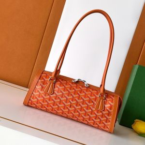 Goyard Bonbonniere Bag In Goyardine Canvas Orange