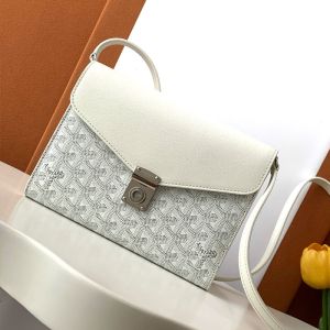Goyard Chypre Wallet-Pouch In Goyardine Canvas White