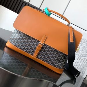 Goyard Citadin PM Messenger Bag In Goyardine Canvas Brown