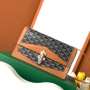 Goyard Duchess Marie-Caroline Bag In Goyardine Canvas Brown