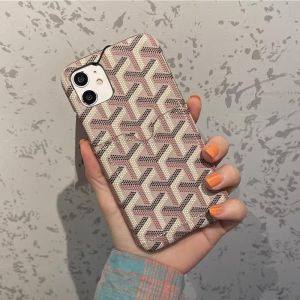 Goyard iPhone Case with Card Case In Goyardine Beige