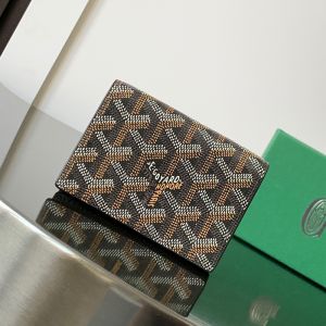 Goyard Malesherbes Card Wallet In Goyardine Canvas Black