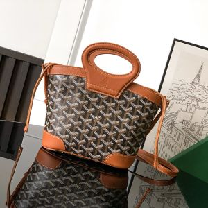 Goyard Beluga Mini Bag In Goyardine Canvas Brown