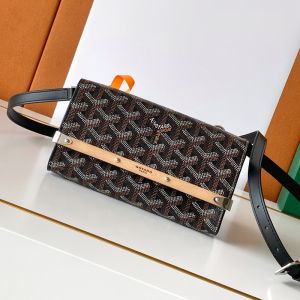 Goyard Monte-Carlo Mini Case In Goyardine Canvas Black
