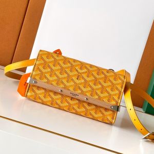 Goyard Monte-Carlo Mini Case In Goyardine Canvas Yellow