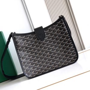 Goyard Musette Bag In Goyardine Canvas Black