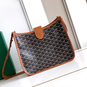 Goyard Musette Bag In Goyardine Canvas Brown