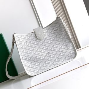 Goyard Musette Bag In Goyardine Canvas White