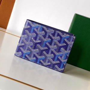Goyard Saint-Florentin Wallet In Multicolored Goyardine Canvas Blueberry Purple