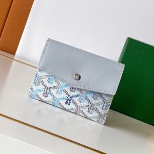 Goyard Saint-Gabriel Wallet In Multicolored Goyardine Canvas Polar Blue