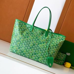 Goyard Saint Louis Bag In Multicolored Goyardine Canvas Meadow Green