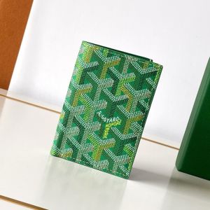 Goyard Saint-Pierre Card Wallet In Multicolored Goyardine Canvas Meadow Green
