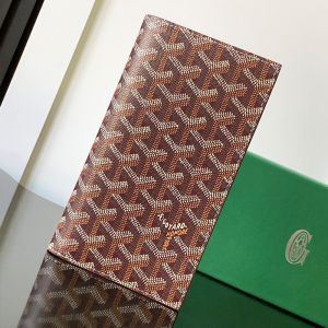 Goyard Saint-Roch Travel Wallet In Goyardine Canvas Burgundy