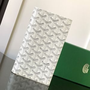Goyard Saint-Roch Travel Wallet In Goyardine Canvas White