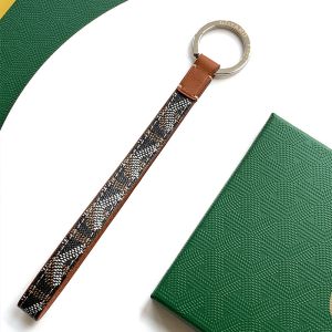 Goyard Sesame Key Ring In Goyardine Canvas Brown