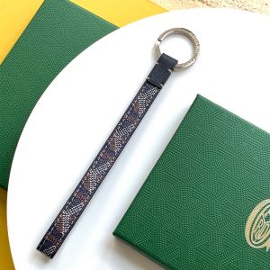 Goyard Sesame Key Ring In Goyardine Canvas Navy Blue