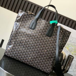 Goyard Voltaire Bag In Goyardine Canvas Black