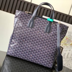 Goyard Voltaire Bag In Goyardine Canvas Navy Blue