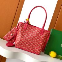 Goyard Anjou Mini Bag In Goyardine Calfskin Fuchsia