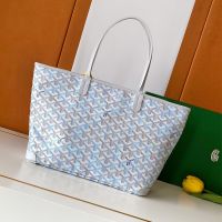 Goyard Artois Bag In Multicolored Goyardine Canvas Polar Blue