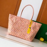 Goyard Artois Bag In Multicolored Goyardine Canvas Powder Pink