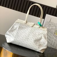 Goyard Bellechasse Biaude PM Bag In Goyardine Canvas White