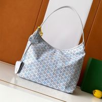 Goyard Boheme Hobo Bag In Multicolored Goyardine Canvas Polar Blue