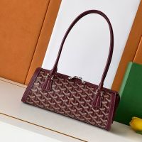 Goyard Bonbonniere Bag In Goyardine Canvas Burgundy