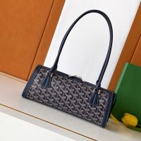 Goyard Bonbonniere Bag In Goyardine Canvas Navy Blue