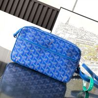 Goyard Cap-Vert PM Bag In Goyardine Canvas Blue