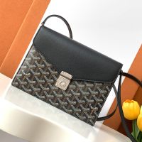 Goyard Chypre Wallet-Pouch In Goyardine Canvas Black