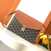 Goyard Chypre Wallet-Pouch In Goyardine Canvas Brown