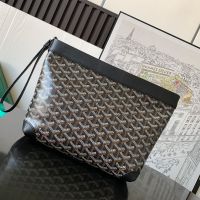 Goyard Conti Pouch In Goyardine Canvas Black
