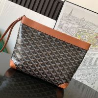 Goyard Conti Pouch In Goyardine Canvas Brown