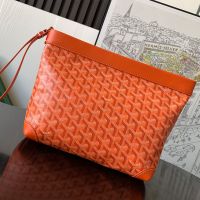 Goyard Conti Pouch In Goyardine Canvas Orange