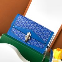Goyard Duchess Marie-Caroline Bag In Goyardine Canvas Blue