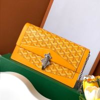 Goyard Duchess Marie-Caroline Bag In Goyardine Canvas Yellow
