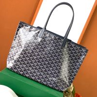Goyard Isabelle Bag In Goyardine Canvas Navy Blue