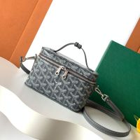 Goyard Muse Mini Vanity Case In Goyardine Canvas Grey