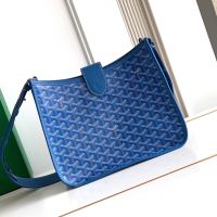 Goyard Musette Bag In Goyardine Canvas Blue