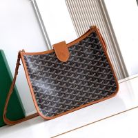 Goyard Musette Bag In Goyardine Canvas Brown