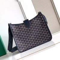 Goyard Musette Bag In Goyardine Canvas Navy Blue