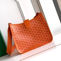 Goyard Musette Bag In Goyardine Canvas Orange