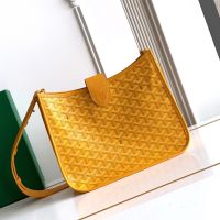Goyard Musette Bag In Goyardine Canvas Yellow