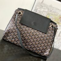 Goyard Rouette Souple Bag In Goyardine Canvas Black