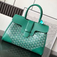Goyard Saigon Tote Bag In Goyardine Canvas Green