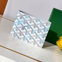 Goyard Saint-Florentin Wallet In Multicolored Goyardine Canvas Polar Blue