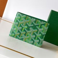 Goyard Saint-Florentin Wallet In Multicolored Goyardine Canvas Meadow Green
