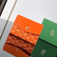 Goyard Saint-Gabriel Wallet In Goyardine Canvas Orange