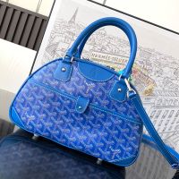 Goyard Saint-Jeanne PM Bag In Goyardine Canvas Blue